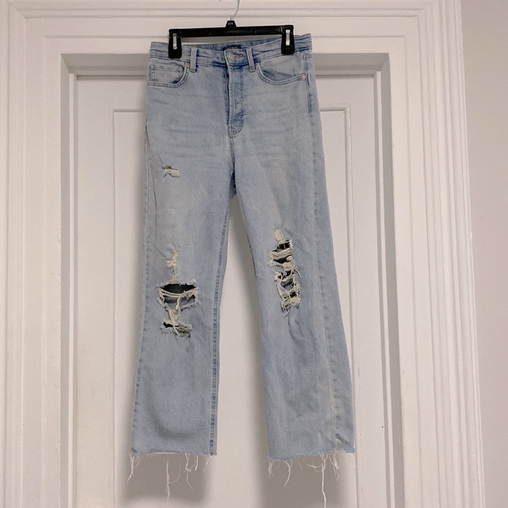 Wild Fable size 6 high rise straight distressed jeans